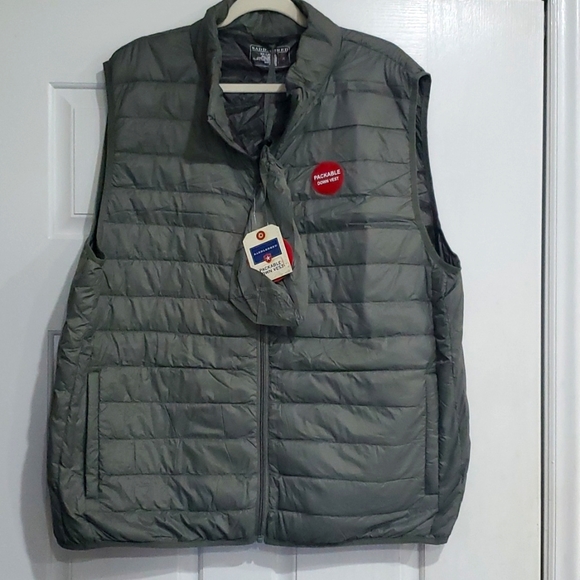 Saddlebred Other - NWT Packable Down Puffer Vest Men’s XXL Sage Green NWT